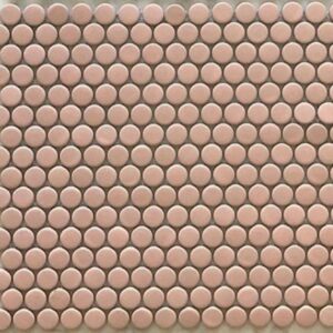 Pink Matt Penny Round