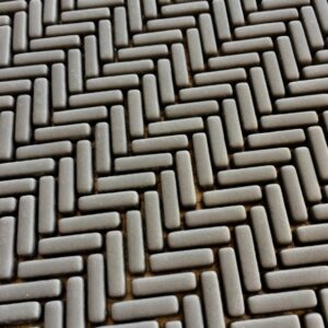 Dark Grey Matt Miniture Herringbone