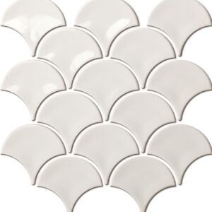 White Gloss Concave Fishscale