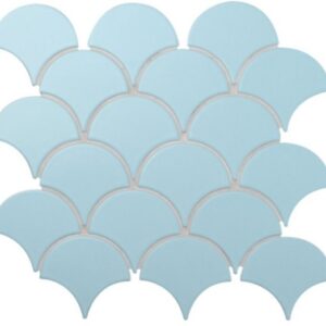 Skyblue Matt Fishscale Mosaic