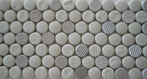 Grey Mix Penny Round Marble
