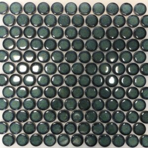 Turtle Green Framed Gloss Jumbo Penny Round