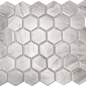 Soft-grey Small Matt Hex Cemento