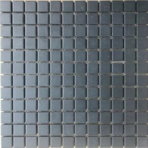 Charcoal Square 23mm Vitrified Mosaic