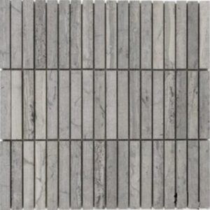 Argento Stack Bond Honed Marble Finger Mosaic Tile