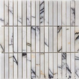 New-york Stack Bond Honed Marble Finger Mosaic Tile