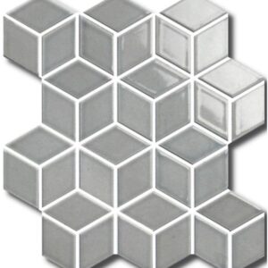 Dove-grey Matt 3d-cube Village