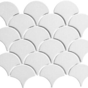 Blanco White Gloss Fishscale Village