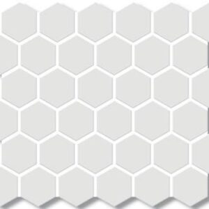 Blanco White Matt Hex Village