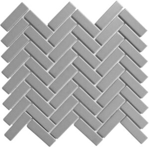 Dove-grey Matt Herringbone Village
