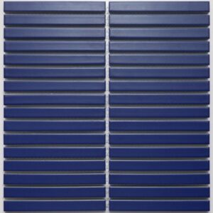 Blue Matt Kitkat Mosaic Tiles