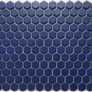 Dark-blue Matt Hexagonal