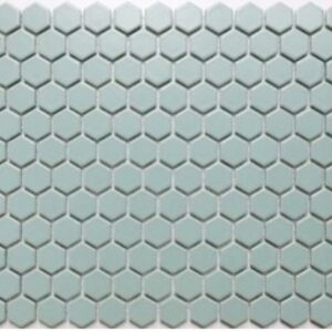 Soft-green Matt Hexagonal
