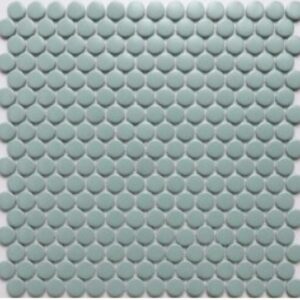 Soft-green Matt Penny Round