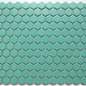 Light-seagreen Matt Hexagonal