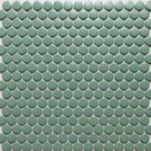 Olive Green Matt Penny Round