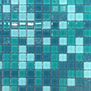 Ocean-green Glass Idyllic Mosaic Dm