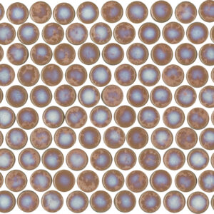 Opal Pink Gloss Penny Round Mosaic