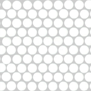 White Satin Penny Round Mosaic