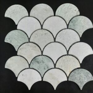 Ming Green Honed Fishscale