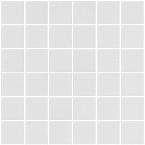 White Patterned Gloss Recurso Mosaic Dot