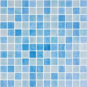 Light-blue Blend Glass Mosaic Riviera