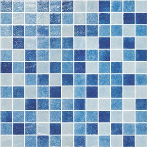Multi-blues Glass Mosaic Riviera