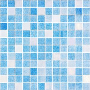 Mid-blue Blend Glass Mosaic Riviera