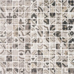 Brown Pattern Glass Mosaic Riviera