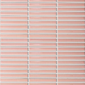 Pink Gloss Mini Finger Mosaic Tile