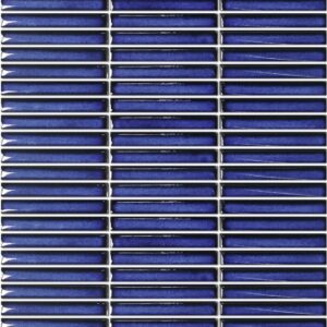 Blue Gloss Mini Finger Mosaic Tile