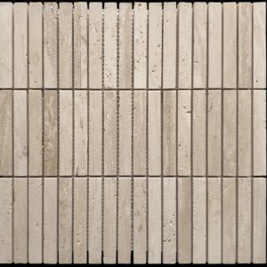 Travertine Classico Stack Bond Honed Marble Finger