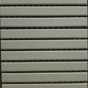Soft-green Matt Speckle Kitkat Porcelain Mosaic Tile
