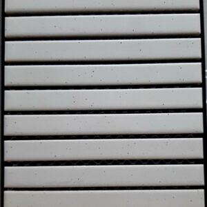 White Matt Speckle Kitkat Porcelain Mosaic Tile