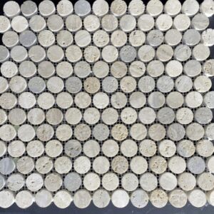 Cream Mix Zantine Honed Pennyround Marble