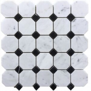Carrara With Nero Dot Octagon