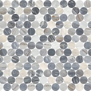 Blue Sandstone Honed Marble Pennyround Geolux