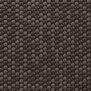 Charcoal Brown Gloss and Matt Mini Penny Round Mosaic