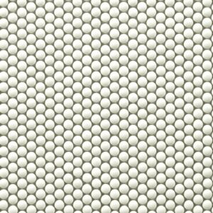Ice-white Gloss and Matt Mini Penny Round Mosaic