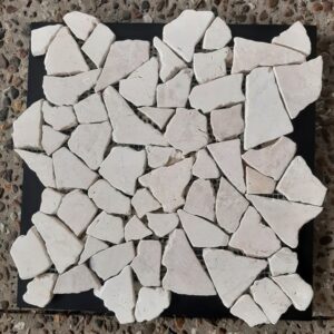 White Flat Interlocking Mosaic