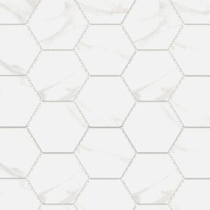 Grigio Matt Hexagon Marble Look Mosaic