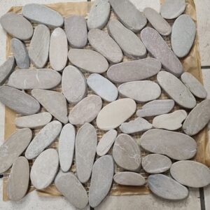 Tan Matt Sliced Pebble