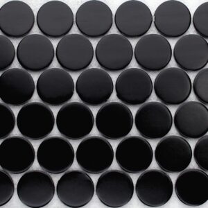 Black Matt Jumbo Penny Round