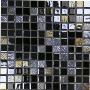 Black Russian Aust Designer Glass Mosaic Dm