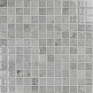Gibeon Light Grey Mix Gemma Glass Mosaic Dm