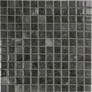 Zircon Dark Grey Mix Gemma Glass Mosaic Dm
