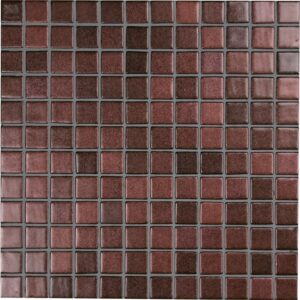 Leo Metalic Red Space Glass Mosaic Dm