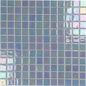 Blue Green Mix Glow Fosfo Glass Mosaic Dm