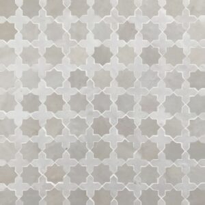 White Cross & Bianca Casa Star Handmade Zellige Panel