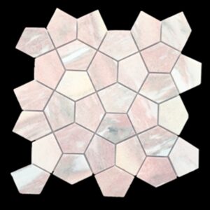 Fiori Rosa Penta Stone Mosaic